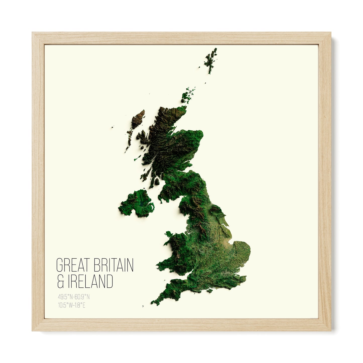 Great Britain & Ireland | 2D Satellite