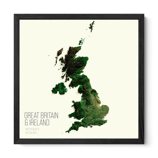 Great Britain & Ireland | 2D Satellite
