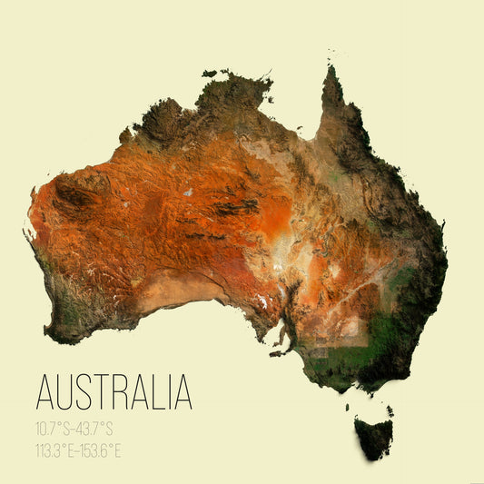 Australia | 2D Satellite