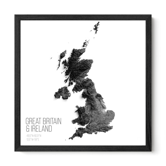 Great Britain & Ireland | 2D Black & White