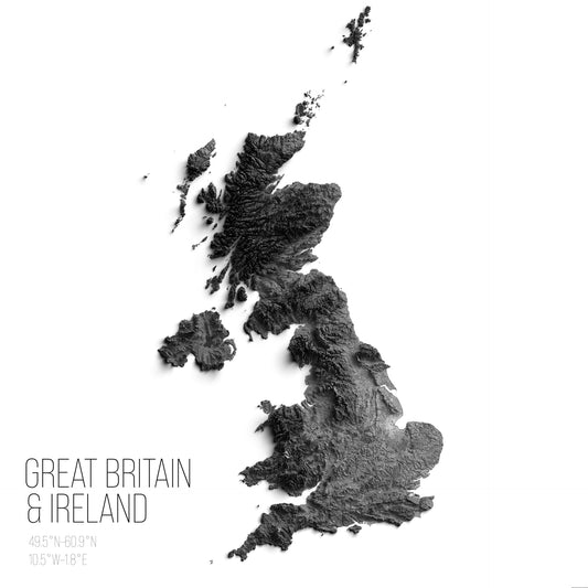 Great Britain & Ireland | 2D Black & White