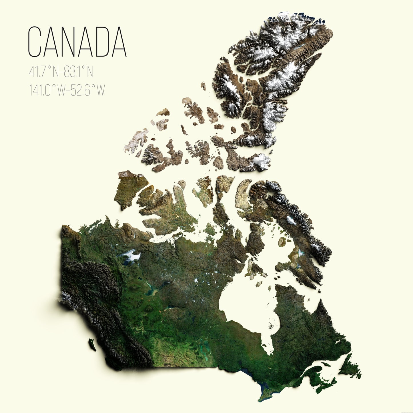Canada | 2D Satellite