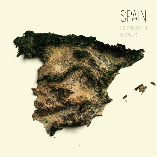 Spain | 2D Satellite