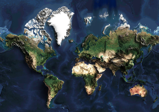 WORLD MAP | 2D Shaded