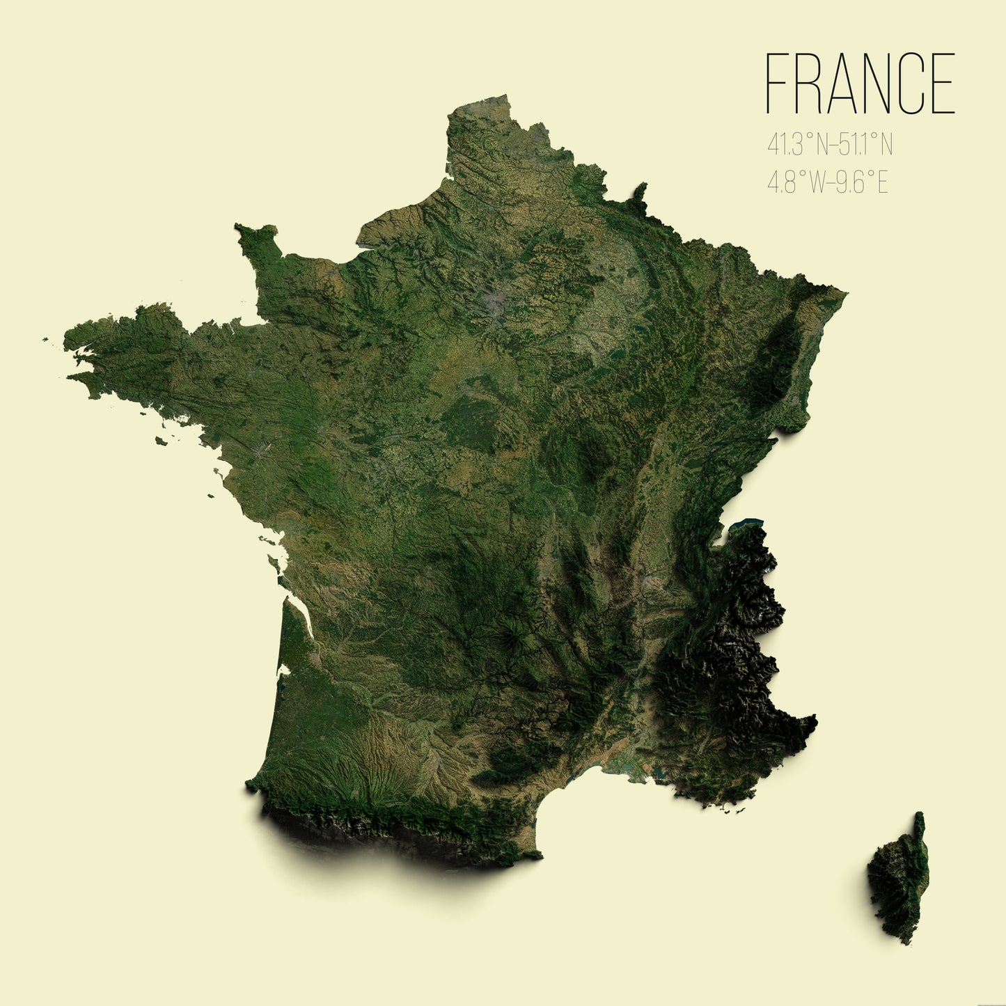 France | 2D Satellite
